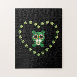 Puzzle Ours en peluche de la Saint-Patrick