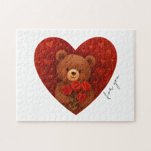 Puzzle Ours en peluche personnalisé pour quelqu'un