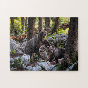 Puzzle Ours mère et ourson Slovénie