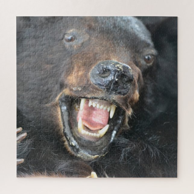 Puzzle Ours noir effrayant (Vertical)