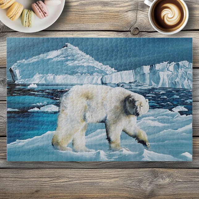 Puzzle Ours polaire arctique bleu (Créateur téléchargé)