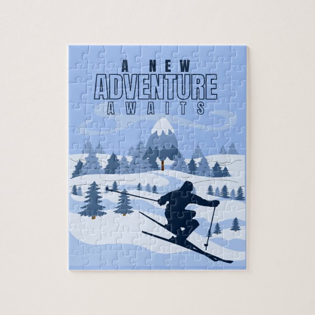 Puzzle Outdoor Adventure snowboard hiver (Vertical)