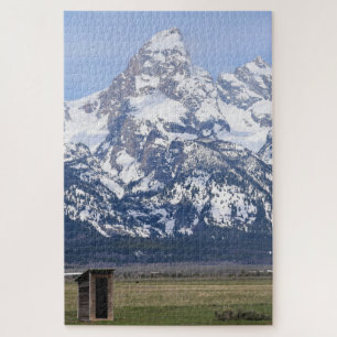 Puzzle Outhouse aux Tetons - Montagnes Rocheuses - 20x30