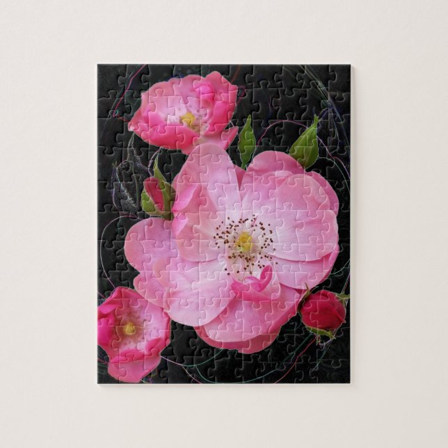 Puzzle ouverture de minuscule rosebud (Vertical)