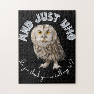Puzzle Owl : Et Juste À Qui Pensez-Vous Parler ?