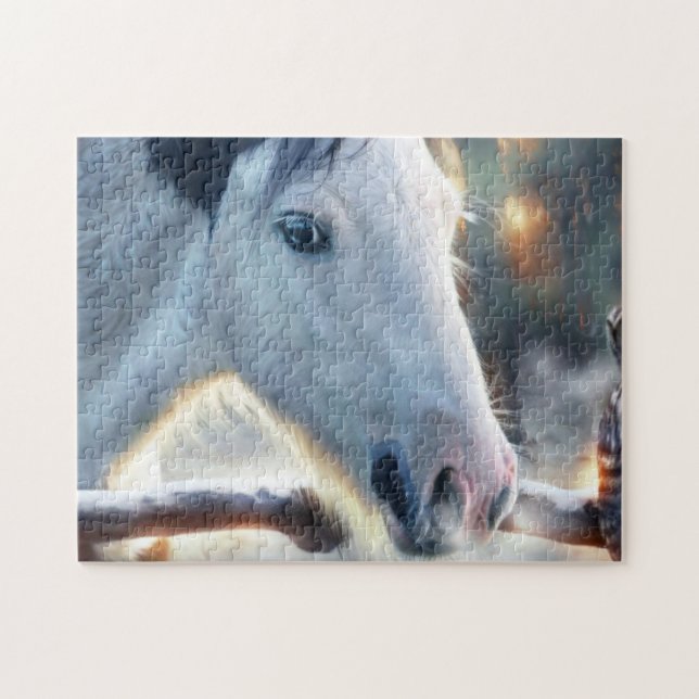 Puzzle Owl Horse et Beautful (Horizontal)