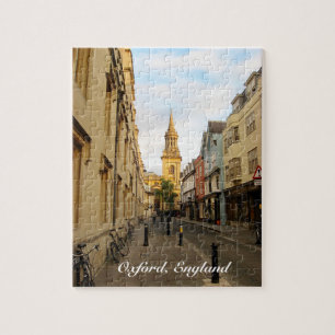 Puzzle Oxford England Lincoln College Library Vue de rue