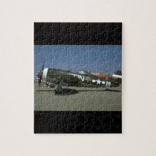 Puzzle P47, avions gauches de _WWII de vue.