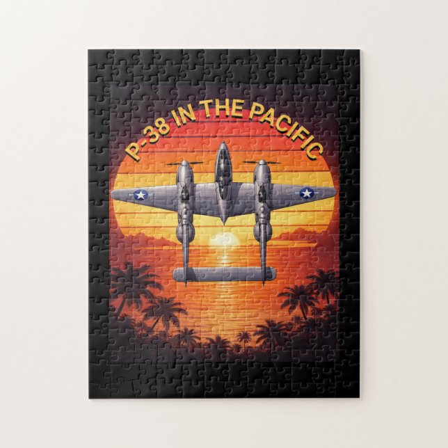 Puzzle P-38 Lightning in the Pacific Theater (Vertical)