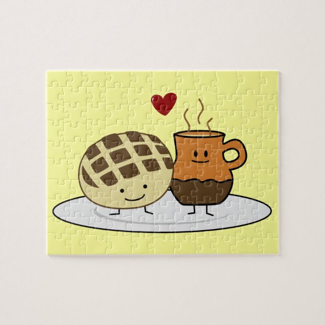 Puzzle Pain sucré Chocolat chaud Pan confiture mexicaine  (Horizontal)