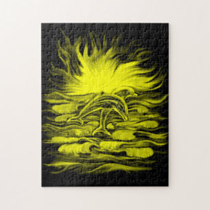 Puzzle Paire de dauphins dans le soleil