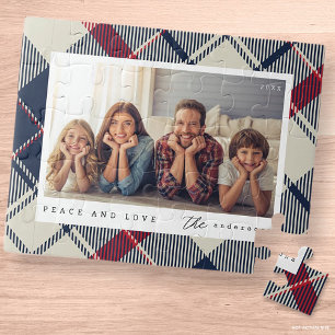 Puzzle Paix moderne et amour Photo de famille de Noël