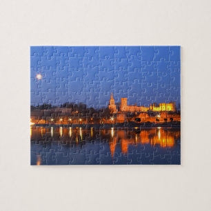 Puzzle Palais des Papes à Avignon et le Rhône au