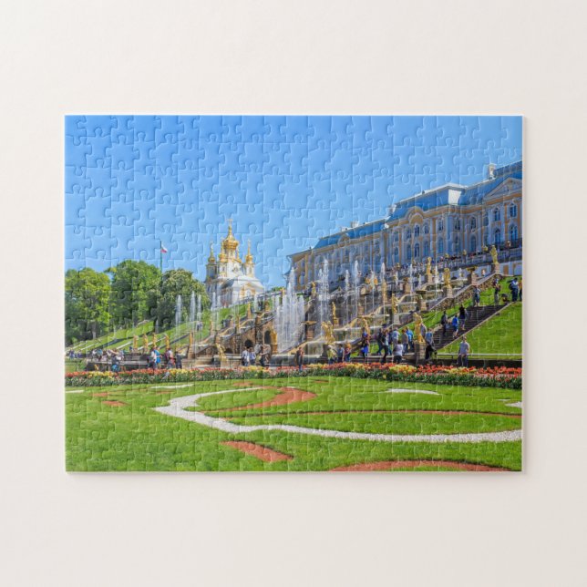 Puzzle Palais Peterhof et Grande Cascade de fontaines (Horizontal)