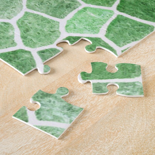 Puzzle Pale Emeraude et Pistachio Patchwork (Côté)