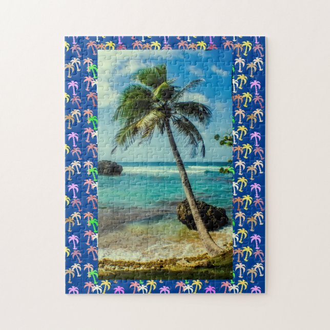 Puzzle Palmiers en mouvement, soupe Bowl, Bathsheba, Barb (Vertical)