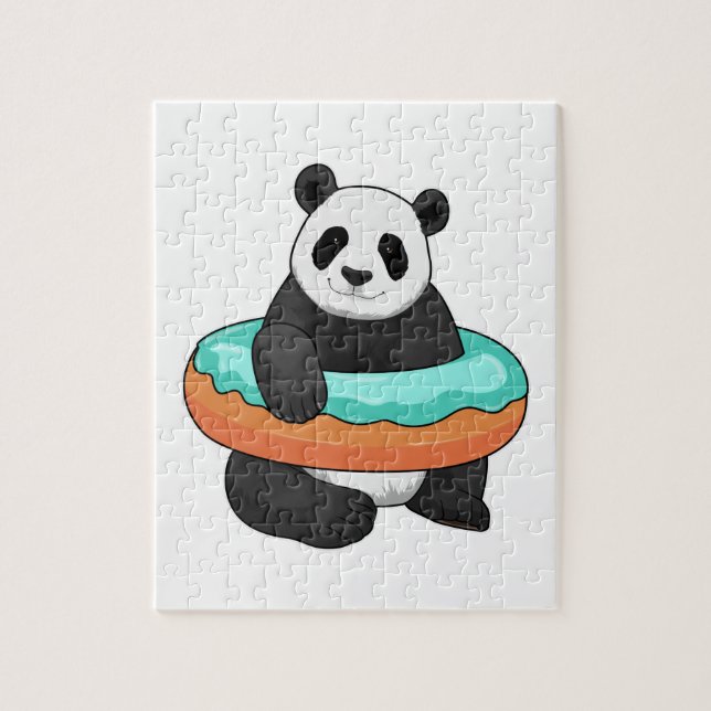 Puzzle Panda avec Beignet (Vertical)