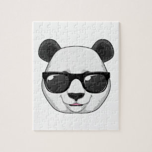Puzzle Panda avec lunettes de soleil