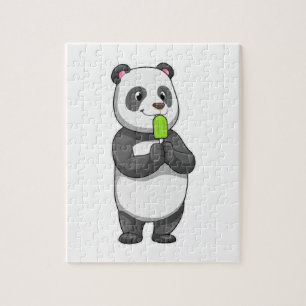 Puzzle Panda avec Popsicle