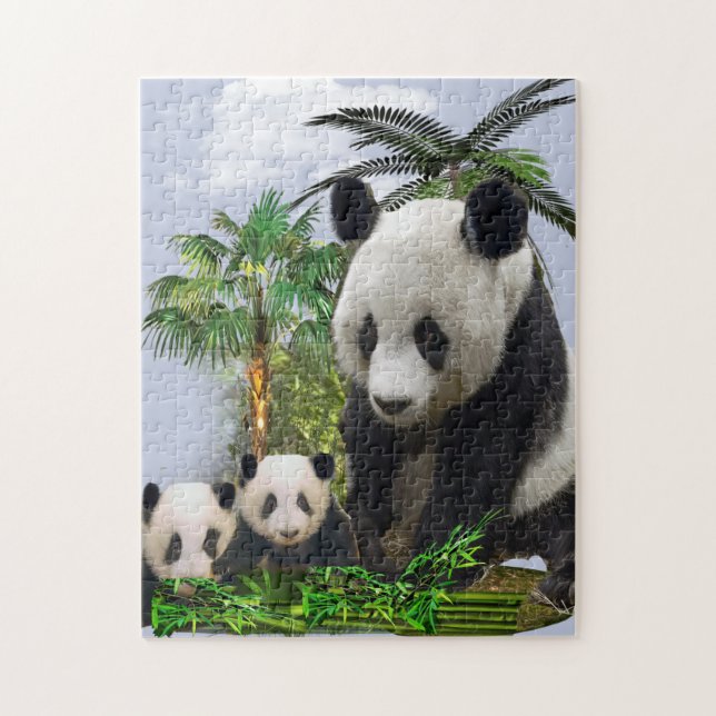 Puzzle Panda Bears (Vertical)