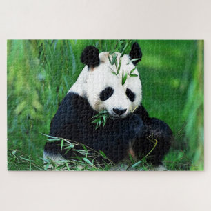 Puzzle Panda Manger Feuilles