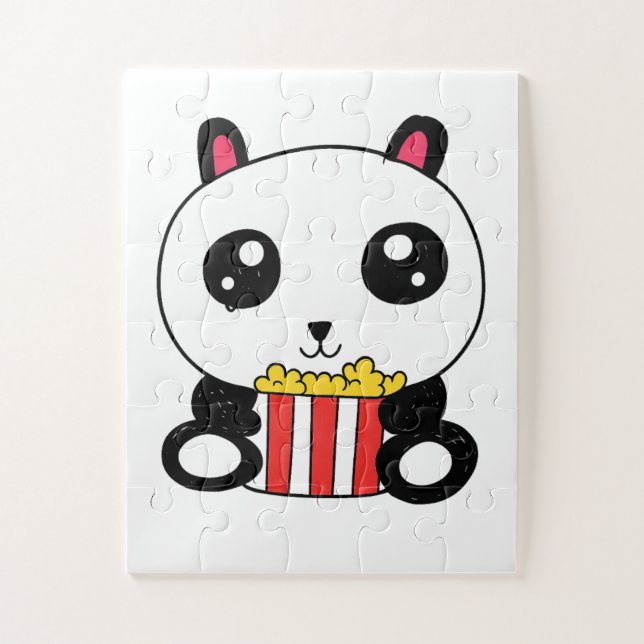 Puzzle Panda Popcorn (Vertical)