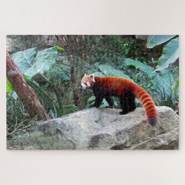 Puzzle panda rouge (Horizontal)
