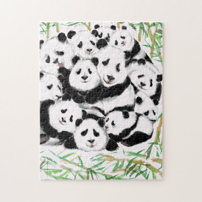 Puzzle Pandas - Pandemic - Big Hug - Drawing Collection (Vertical)