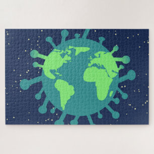 Puzzle Pandémie globale (Particule virale) (Infection vir