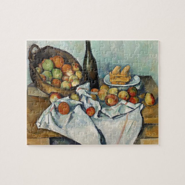 Puzzle Panier de pommes Still Life Cezanne Peinture Art (Horizontal)