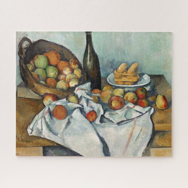 Puzzle Panier de pommes Still Life Cezanne Peinture Art (Horizontal)