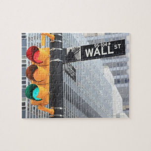 Puzzle Panneau de signalisation lumineuse et Wall Street