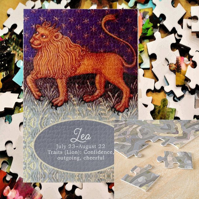 Puzzle Panneau Lion Zodiac Lion Horoscope Anniversaire (Créateur téléchargé)