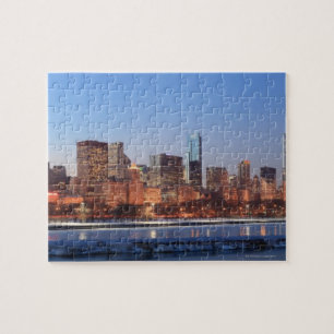 Puzzle Panorama de Chicago, Illinois sur le lac