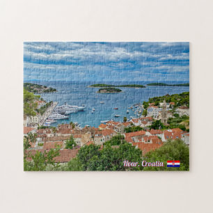 Puzzle Panorama de Hvar en Croatie voyage