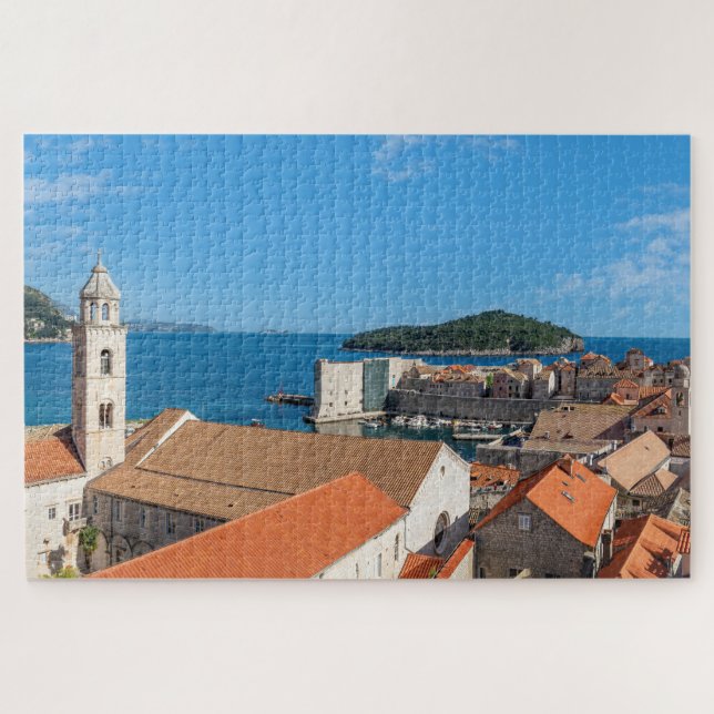 Puzzle Panorama de la ville de Dubrovnik - Croatie (Horizontal)
