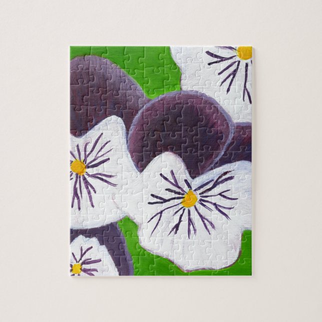 Puzzle Pansies (Vertical)