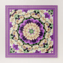 Pansies Mandala : Violet antique