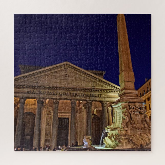 Puzzle Panthéon de nuit - Rome, Italie - 20x20 - 676 pcs (Vertical)