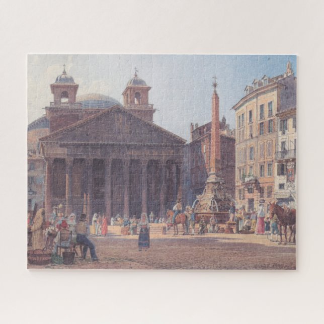 Puzzle Panthéon et Piazza della Rotonda à Rome, Italie (Horizontal)