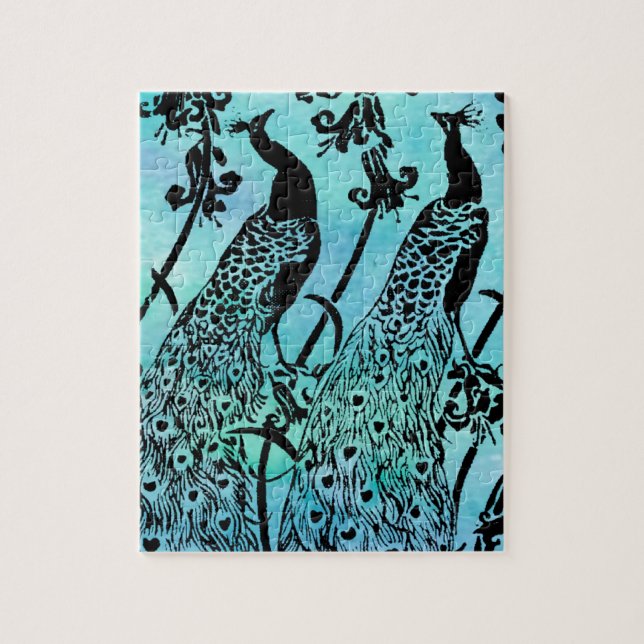 Puzzle Paons (Vertical)