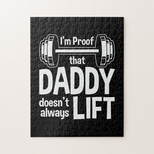 Puzzle Papa Cadeau Papa Ne Souleve Pas Toujours (Vertical)