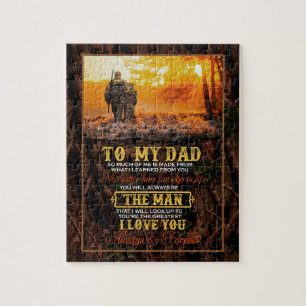 Puzzle Papa Gifts   Lettre À Mon Père L'Homme Que Je T'Ai