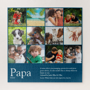 Puzzle Papa, Papa, Daddy, Définition du père 12 Photo Ble