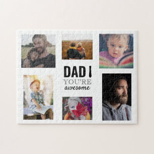 Puzzle Papa Vous êtes génial Collage photo Personnalisé