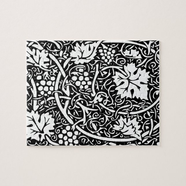 Puzzle Papier peint Motif William Morris Grape (Horizontal)