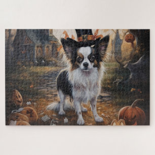 Puzzle Papillon Citrouille Halloween effroi
