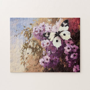 Puzzle Papillon impressionniste Peinture de jardin de pap