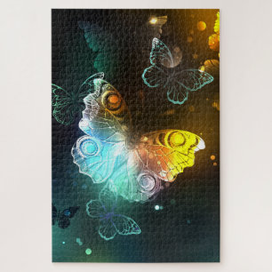 Puzzle Papillon lumineux et papillons de nuit