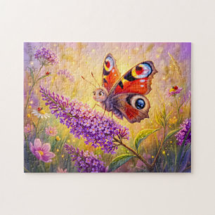 Puzzle Papillon sur lilas d'été en fin d'été